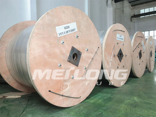 ASTM B704 Incoloy 825 κουλουριασμένη ανοξείδωτο τοποθετημένη σε κάψα σωλήνωση γραμμή ελέγχου