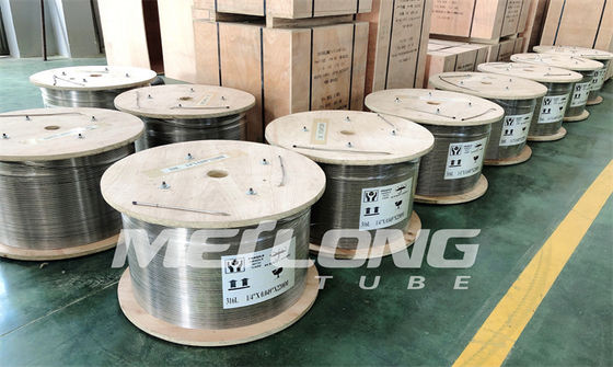 3 / 8 ' OD Χ Downhole σωληνώσεων βάρους 0,065 ' γεωθερμική γραμμή εγχύσεων κουλουρίασαν το μέταλλο