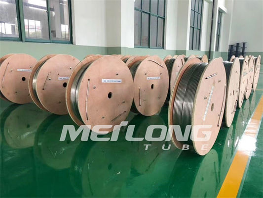 3 / 8 ' OD Χ Downhole σωληνώσεων βάρους 0,065 ' γεωθερμική γραμμή εγχύσεων κουλουρίασαν το μέταλλο