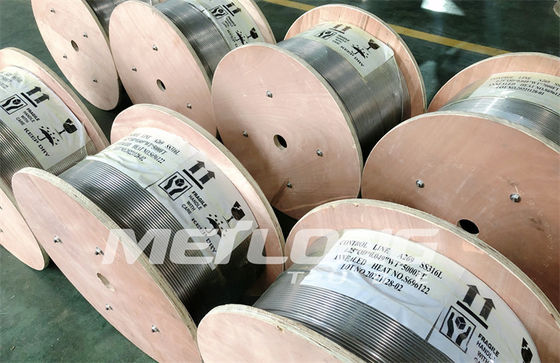 Το Inconel 625 τριχοειδές αγγείο κουλουρίασε τους τριχοειδείς σωλήνες SS γραμμών εγχύσεων σωληνώσεων για τα γεωθερμικά φρεάτια