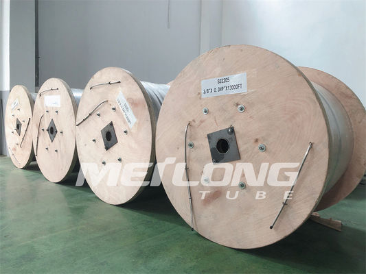 NACE MR0175 316L χημική εγχύσεων γραμμή ελέγχου γραμμών άνευ ραφής τοποθετημένη σε κάψα