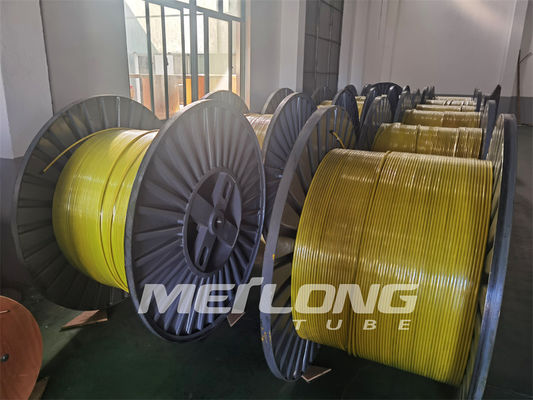 Το καθαρό φωτεινό λεπτό ανοξείδωτο 316L τριχοειδών σωλήνων τοποθέτησε 1 σπείρα ανοξείδωτου σε κάψα 2