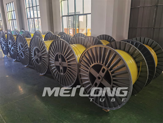 Το καθαρό φωτεινό λεπτό ανοξείδωτο 316L τριχοειδών σωλήνων τοποθέτησε 1 σπείρα ανοξείδωτου σε κάψα 2